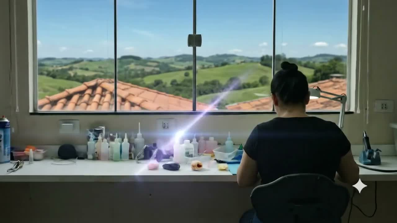 Bancada de trabalho do Laboratório Perdigão